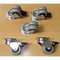 5 St�ck Strandkorbrollen 4 x Feststeller � 50mm NEU