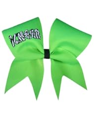 Sports: Chosen Bows Zebra iCheer Cheer Bow, Neon Lime - Chosen Bows