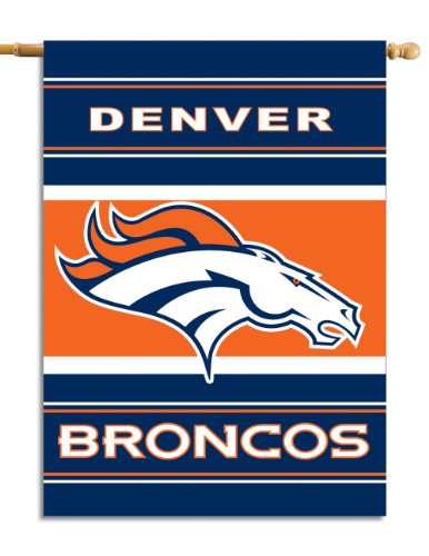 NFL Denver Broncos 2-Sided 28-by-40-Inch House Banner