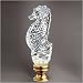 WATERFORD CRYSTAL SEAHORSE LAMP FINIAL