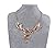 Snowman Lee Modern Abstract Art Style Mirror Finish Figaro Chain Pendant Statement Necklace