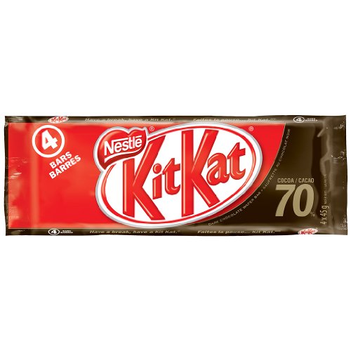 Kit Kat Chocolate Dark 70-Percent, 4 x 45gm Multipack