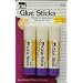 Charles Leonard Inc., Glue, Sticks, White, .28 Ounce, 3/Card (94084)