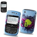 New Fashionable Perfect Fit Design Hard Protector Skin Cover Cell Phone Case for RIM Blackberry Curve 8530 Sprint,Verizon,U.S. Cellular,Alltel - Skull