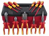 51mtJakt2GL. SL160  Wiha 32390 11 Piece Proturn 1000 Volt Insulated Driver and Plier Set