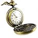 YouYouPifa Bronze Retro Three Horse Pattern Design Relief Small Pocket Watch