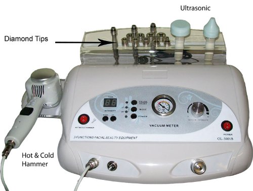 Diamond Microdermabrasion with Ultrasonic and Cold and Hot Hammer