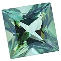 Green Tourmaline 9x9 MM Square Princess: 3.78 Carats - FREE Beautiful Gemstone Box, FREE Gemstone Information card by GIA Gemologist Michael Valitutti