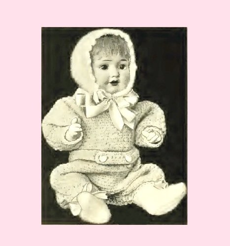 Dolls Romper Suit - Columbia. Vintage Crochet Pattern [Annotated]