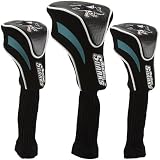 NHL San Jose Sharks 3-Pack Contour Fit Headcovers - Black