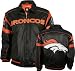 Denver Broncos 2008 Pig Napa Elite Leather Varsity Jacket