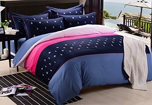 Afternoon Tea Extravagant Luxury High-end Embroidery Active Four Sets Cotton Bedding a Family of Four Family of Four