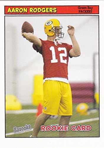 2005 Topps Bazooka NFL Football Series Complete Mint Hand Collated 220 Card Set Featuring Aaron Rodgers Rookie Card