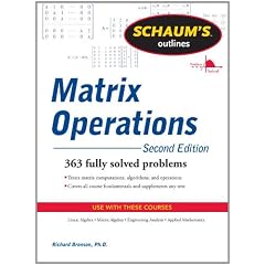 Schaum's Outline of Matrix Operations (Schaum's Outline Series)
