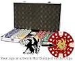 Custom Poker chip Set: Your logo or artwork stamped on the chips. 750 11.5 gram chip w/case & more.