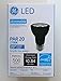 GE LED 7 Watt (70 Watt Equivalent) Indoor Floodlight Bulbs, PAR20 20 Degree Beam, Medium Screw (E26) Base, 500 Lumens, 22.8 Year Life, Black (6 Pack)