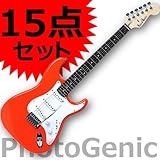 エレキギター 初心者 入門 15点セット ストラトタイプ Photogenic フォトジェニック ST-180 OR オレンジ