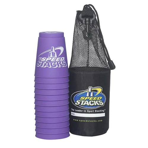 Childrens Toyshop  Toys : Speed Stacks Competition Cups Purple with Purple Bag