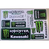 MONSTER モンスター カワサキ ステッカー シート グリーン 027