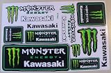 MONSTER モンスター カワサキ ステッカー シート グリーン 027 rock