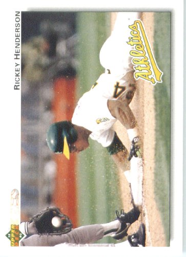 1992 Upper Deck # 155 Rickey Henderson Oakland Athletics Baseball Card