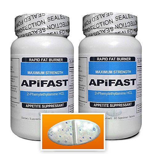 (2) Bottles APiFAST - (save $10 on 2) Speckled Tablets - Appetite Suppressant - Fat Burning Diet Pills - Increased Fat Metabolism & Energy