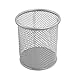 Round Shaped Mesh Metal Brush Pot Pen Container