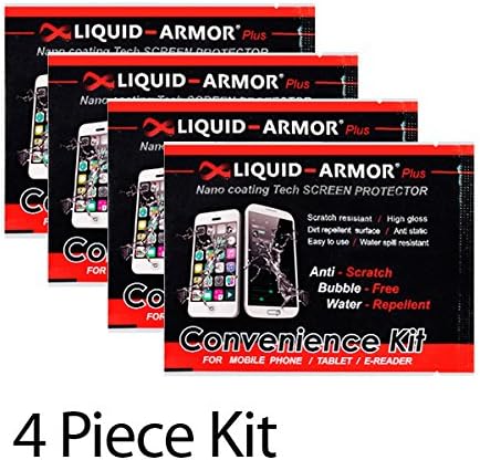 Liquid Armor Plus (4 x Disposable Packs) Screen Protector for Phone &amp; Tablet