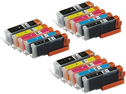 Ezinknow 15 Pack PGI-250XL & CLI-251XL Compatible Ink Cartridge for Pixma IP7220, MG5420, MG6320, MX722, MX923