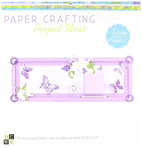 Diecuts With A View Paper Stack, 12 by 12-Inch, Violet Leaf, 48-Pack