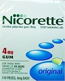 Nicorette 4mg gum 110 pc Original flavor EXPIRATION DATE 4/2008