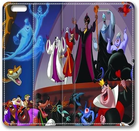 iPhone 6 Flip Case, Disney Villains 4802 Apple iPhone 6 4.7 inch Full Body Protector Leather Flip Folio Case Cover