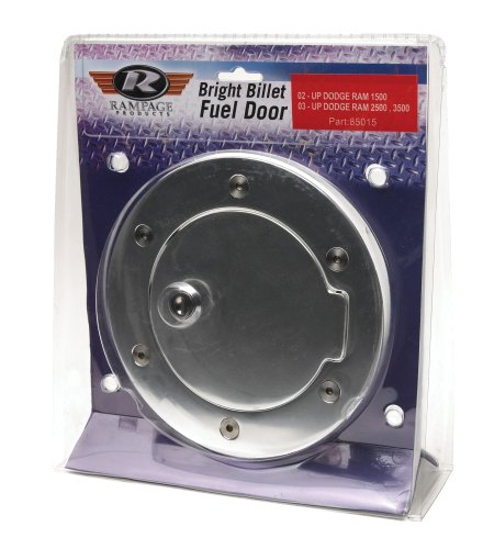 Rampage Products Billet Aluminum Locking Fuel DoorBlack Powder Coat - with Lock & KeysJeepWrangler2007 to 20082DR & 4DR