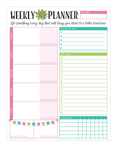 bloom daily planners NEW Weekly Planning System Tear Off To Do Pad - Bloom Daily Planner To Do Pad NEW 8.5" x 11" Size