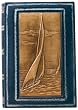Sailboat Genuine Leather Travel Journal, Embossed Designs, Gift Boxed, 7x10"