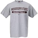 Nike Mississippi State Bulldogs Ash Basketball T-shirt