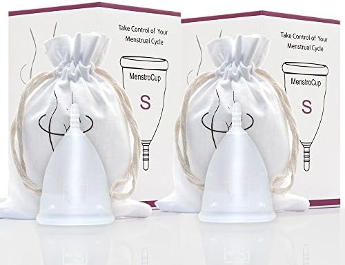 MenstroCup By Femogene - 2 Pack-Small - A Soft Comfortable High Quality Medical Grade Silicone Menstrual Cup - The Best Alternative to Tampons and Pads - Save Money and The Environment