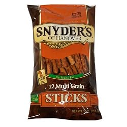 Snyder's of Hanover 12 Multi Grain Pretzel Sticks, 9-Ounce Packages (Pack of 12)