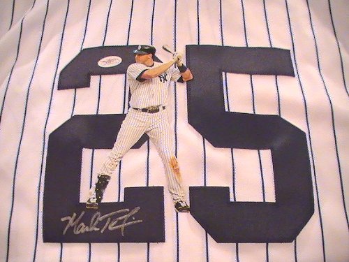 MARK TEIXEIRA SIGNED AUTOGRAPHED JERSEY NEW YORK YANKEES COA W/ HOLOGRAM