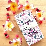 Hello Kitty & Pink Cute Ribbon Wallet Style Leather Case with Magnetic Flip for iPhone 4