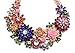 Girl Era Womens Acrylic 3D Crystal Flowers Big Heavy Costume Jewelry Charm Gold Necklace