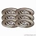 Paulmann 6x35W Ring-EBL-Set 35mm schwenkbar Eisen gebürstet Einbauleuchten