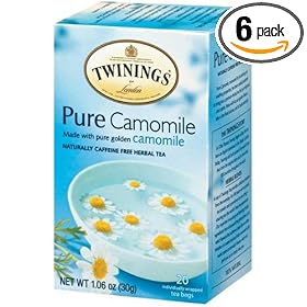 Twinings Pure Camomile Herbal Tea, 1.06-Ounce Boxes (Pack of 6)