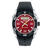 MOVADO Watch:ESQ by Movado Men's 07301377 Octane Black Rubber Strap Red Carbon Fiber Dial Watch