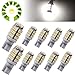 AUTOUS90 10 X T10 W5W 921 194 2825 168 42-SMD Side Wedge Car RV Landscaping LED Light Bulbs Red