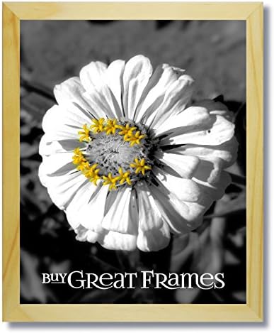 SET of 2 - 5x7 Natural - Light Wood Picture Frames and Clear Glass