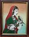 Princes & Parrot, Gem Stone Art Painting, Handicraft painting