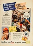 1948 Ad Camel Cigarettes Vic Scott Outboard Racing - Original Print Ad