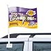 Los Angeles Lakers 2009 NBA Champions Purple-Gold Car Flag-visli Cheap Deals