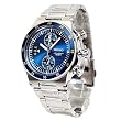 SEIKO Men's Stainless Steel Chronograph Watch with Blue Dial Model: SNN117